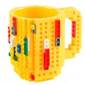 Produktbild: Build on Brick Mug Bausteine Kaffeetasse - Bausteine Tasse Bauklötze Kaffee-Becher 350ml (Gelb)