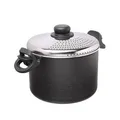 Produktbild: Moneta Etnea Nudeltopf 22 cm mit Deckel, Aluminium, schwarz