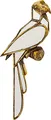 Produktbild: Kare Design Wandschmuck Parrot Mirror, Gold, Wand Deko, Papagei, verspiegeltes Glas, handgefertigt, 43x15x3 cm (H/B/T)