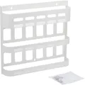 Produktbild: Westmark Gewürzregal Wand - Gewürzdosen ideal aufbewahren - Befestigungsmaterial inkl. - 37,9 cm lang - 6cm tiefe Abstellflächen - Kunststoff (weiß)