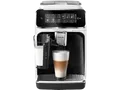 Produktbild: PHILIPS EP3343/50 Serie 3300 LatteGo 5 Kaffeespezialitäten Kaffeevollautomat Weiss, Klavierlack-Schwarze Arena, Edelstahl Abtropfschale