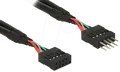 Produktbild: DELOCK 83874 - USB Pinheader Stecker auf Buchse 10pin, 50 cm