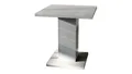Produktbild: Vladon Esstisch Adam (Bistrotisch mit zentralen Säulenfuß), 70 x 70 cm, Grau Matt mit zentralen Säulenfuß