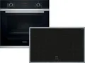 Produktbild: Siemens iQ300 EH845BFB5E + HR214ABS0, Zonen-Induktionskochfeld, 4 Zone(n), Glaskeramik, Schwarz, Berührung, 79,5 cm