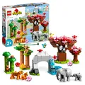 Produktbild: LEGO 10974 DUPLO Wilde Tiere Asiens, Spielzeug-Set aus Bausteinen mit Sound und Tierfiguren, mitunter Elefant, Panda und Tiger, inkl. Spielmatte, Geschenk für Kleinkinder, Mädchen und Jungen ab 2