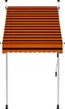 Produktbild: vidaXL Einziehbare Markise Handbetrieben 100 cm Orange und Braun