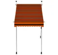 Produktbild: vidaXL Markise Einziehbare Markise Handbetrieben 100 cm Orange und Braun