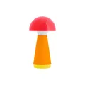 Produktbild: REMEMBER Tischleuchte Bobbi coral, H 18 cm, Ø 9.5 cm Kunststoff – Moderne LED Tischlampe für Wohnraum, Schreibtisch oder Nachttisch, dekorative Design Leuchte