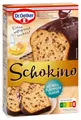 Produktbild: Dr. Oetker Schokino Kuchen, 495 g, Backmischung für Rührkuchen mit Schokoladenflocken und Glasur, vegetarisch