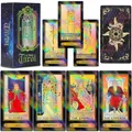 Produktbild: Smoostart 78 Tarotkarten mit Ratgeber, holografisches Tarotkarten Deck Zukunftsspiel mit bunter Box für Anfänger und professionelle Spieler
