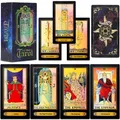 Produktbild: 78 Tarotkarten mit Ratgeber holografisches Tarotkarten Deck Zukunftsspiel mit...