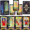 Produktbild: Tarotkarten Set 78 Karten mit Ratgeber, holografisch, Zukunftsspiel für Anfänger