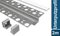 Produktbild: Led Alu Profil 2 m UP Set Strip / Streifen 10 mm breit | Abdeckung mattiert