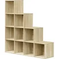 Produktbild: Woltu Regale, Eiche, Holzwerkstoff, 10 Fächer, Rechteckig, 120x120x30 cm, Wohnzimmer, Regale, Bücherregale