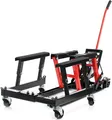 Produktbild: Wiltec Set 680kg ATV Quad Heber – Motorradheber Montagebock Hebebühne + Montageständer mit Rädern für Hebebühne Rollbühne bis 680 kg