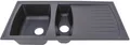 Produktbild: Respekta Boston Mineralite Einbauspüle mit 1,5 Becken, 100 x 50 cm, betongrau