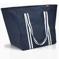Produktbild: Einkaufstasche zum Schultern, Shopper, große Strandtasche, Freizeittasche, blau