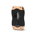 Produktbild: Colibri V-Cut Zigarrenschneider | Schwarz Mit Roségoldakzenten | Federauslöser | Tiefer 7mm V-Schnitt | Bis zu 60+ Ringmaß-Zigarren | Ergonomisches Design