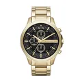 Produktbild: Herrenuhr ARMANI EXCHANGE HAMPTON AX2137 Chrono Edelstahl Golden Schwarz