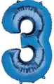 Produktbild: amscan® 2827901 Folienballon XXL Zahl 3 - blau