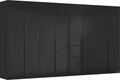 Produktbild: rauch Drehtürenschrank Kleiderschrank Schrank Garderobe Wäscheschrank BESTSELLER MONTCLAR (3 Ausstattungen BASIC/CLASSIC/PREMIUM (SOFT-CLOSE), Breiten 201-400 cm) Front in Glas/Hochglanz/Dekor/Grauspiegel in 5 Breiten MADE IN GERMANY