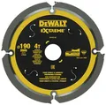 Produktbild: DEWALT Faserzement-Kreissägeblatt DT1472 (Sägeblatt-ø: 190/30 mm, 4 Zähne, Zahnwinkel: 12°, speziell für Faserzement-Platten und Laminat entwickelte Kreissägeblätter) 1 Stück