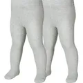 Produktbild: Playshoes Strickstrumpfhose Strumpfhose uni Doppelpack grau 86/92 - ca. 18-24 Monate