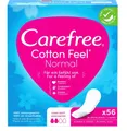 Produktbild: 0,12€/Stück - 5x Carefree Slipeinlagen ohne Duft - Cotton Feel Normal - 56 Stück