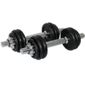 Produktbild: Sporttrend 24® Verstellbares Kurzhantel Set 15kg + 35cm Hantelstange & Gewichte