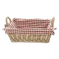 Produktbild: FRANK FLECHTWAREN Kleiner Korb, Körbchen, Schale Karo, eckig 31 x 23 x 10 cm