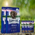 Produktbild: 22 kg Happy Dog Sensible France 2 x 11 kg + 3 x 100 g. Soft Snack France -Aktion