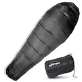 Produktbild: Gipfelsport Ultraleicht Schlafsack 3 Jahreszeiten [-10°C, 0°C] Ultralight Sleeping Bag [1300g] Ultraleichter Mumienschlafsack [200GSM] Trekking Schlafsack für Outdoor, Reisen und Camping