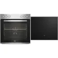 Produktbild: Beko BBUE12020X Einbau Herdset mit Glaskeramikkochfeld, 60cm breit, 72L, SteamSh