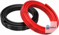 Produktbild: 2.5m + 2.5m Silikonkabel 8 AWG Rot flexibel hitzebeständig -60°C bis +200°C 600V