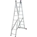 Produktbild: Krause Mehrzweckleiter CORDA, 030283, 2-teilig, mit 2 x 8 Sprossen