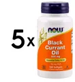 Produktbild: 5 x NOW Foods Black Currant Oil, 500mg - 100 softgels (129,90 EUR/kg)