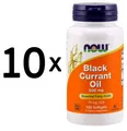 Produktbild: 10 x NOW Foods Black Currant Oil, 500mg - 100 softgels (119,99 EUR/kg)