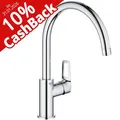 Produktbild: GROHE Küchenarmatur BauLoop 31368001, chrom, 10 % Cashback, Hochdruck, 360° schwenkbar