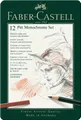 Produktbild: Faber Castell Set Pitt Monochrome klein Metalletui 12er Kreide Stifte NEU&OVP
