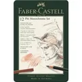Produktbild: Faber-Castell Set PITT Monochrome klein Metalletui, 12 Teile