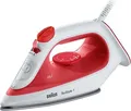 Produktbild: BRAUN Dampfbügeleisen SI 1019 RD | 1900W | TexStyle 1 | Antihaft-Bügelsohle | Dampfstoß 120g/min | rot/weiß