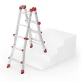 Produktbild: Hailo Aluminium Multifunktionsleiter M80 4x3 Sprossen