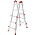 Produktbild: Hailo Alu-Multifunktionsleiter M80 Aluminium 135 cm x 49 cm x 88 cm