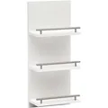 Produktbild: Schildmeyer Badregal Niko 105654, aus Holz, mit 3 Ablagen, weiß, (B/T) 30,3 x 17,5cm