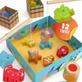 Produktbild: ® Magnetisches Angelspiel ab 2 Jahre 100% FSC Holzspielzeug mit 2 Angelruten ...