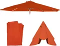 Produktbild: Ersatz-Bezug für Sonnenschirm Florida, Sonnenschirmbezug Ersatzbezug, Ø 3,5m Polyester 8 Streben terracotta