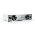 Produktbild: Nubert nuBox AS-225 | Weiße Soundplate mit Grauer Front | Für Streaming | TV-Lautsprecher mit Bluetooth aptX | Soundbase mit 2 Wege Technik | Vollaktive Stereobase für Spitzenklang