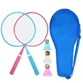 Produktbild: KH Federball Set Badminton Schläger Set of 2 oder 4 für Erwachsene Kinder, Sc...