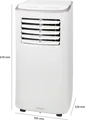 Produktbild: Bomann Mobiles Klimagerät CL 6048 CB | Klimaanlage 3-in-1 | 7.000 BTU/h | A | Entfeuchter | Timer | Fernbedienung | weiß, A (Spektrum: A+++ bis D)