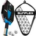 Produktbild: Sunflex B35 Tischtennisschläger + Tischtennishülle Single + 3*** ITTF SX40+Bälle